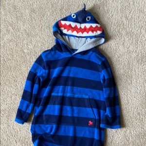 Shark toweling hoodie